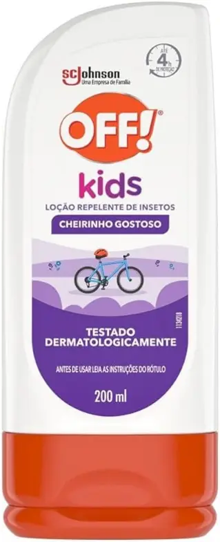 Melhor Repelente OFF Kids Infantil contra Mosquitos e Insetos, Proteção por até 4h, Testado dermatologicamente, 200ml