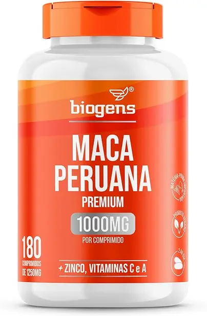Melhor Maca Peruana Premium, Ultra Potency, Biogens