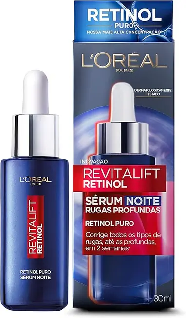 Melhor Sérum Facial Antirrugas L'Oréal Paris Revitalift Retinol Noturno