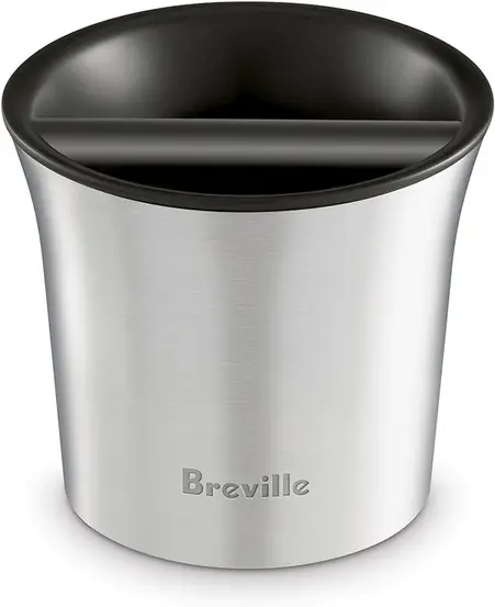 Melhor Recipiente para descarte de café Breville Knock Box BCB100, preto/prateado